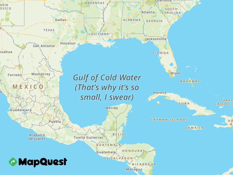 Map of the Gulf of Cold Water (That’s why it’s so small, I swear)