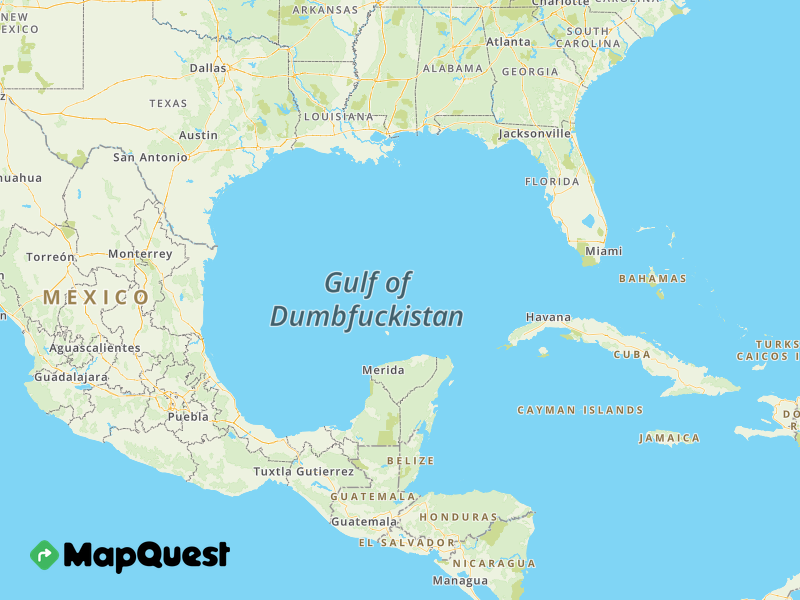 Map of the Gulf of Dumbfuckistan