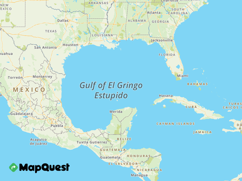 Map of the Gulf of El Gringo Estupido