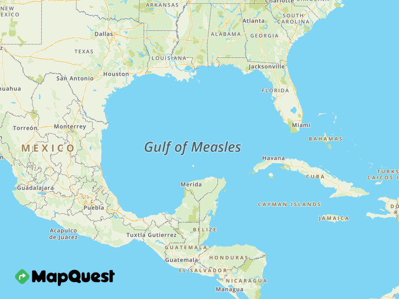 Map of the Gulf of Measles