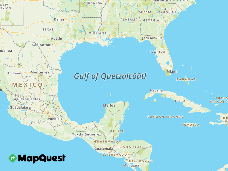 Map of the Gulf of Quetzalcōātl