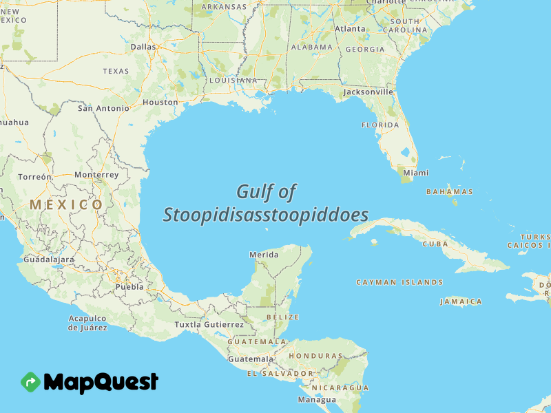 Map of the Gulf of Stoopidisasstoopiddoes