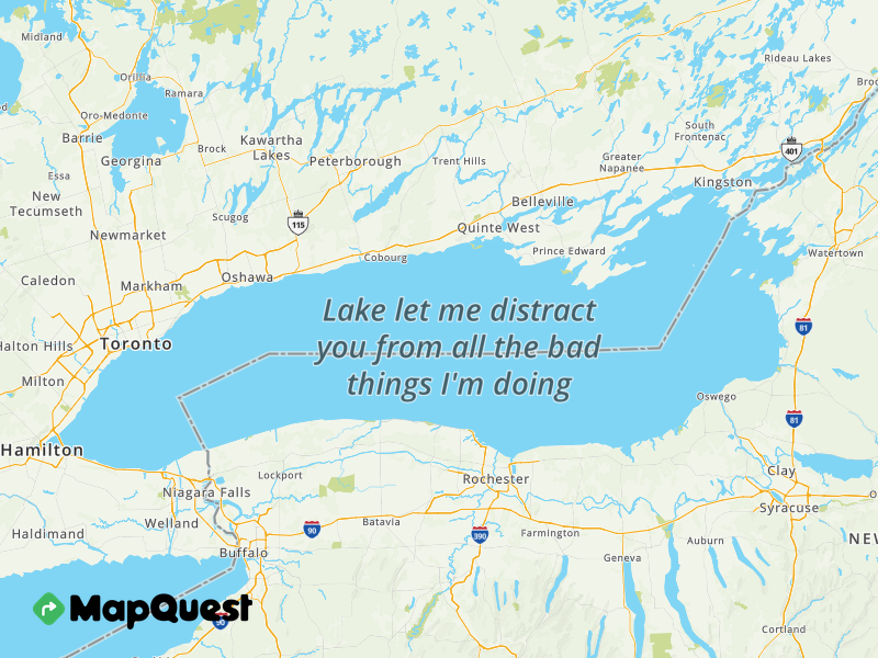 Map of Lake let me distract you from all the bad things I'm doing